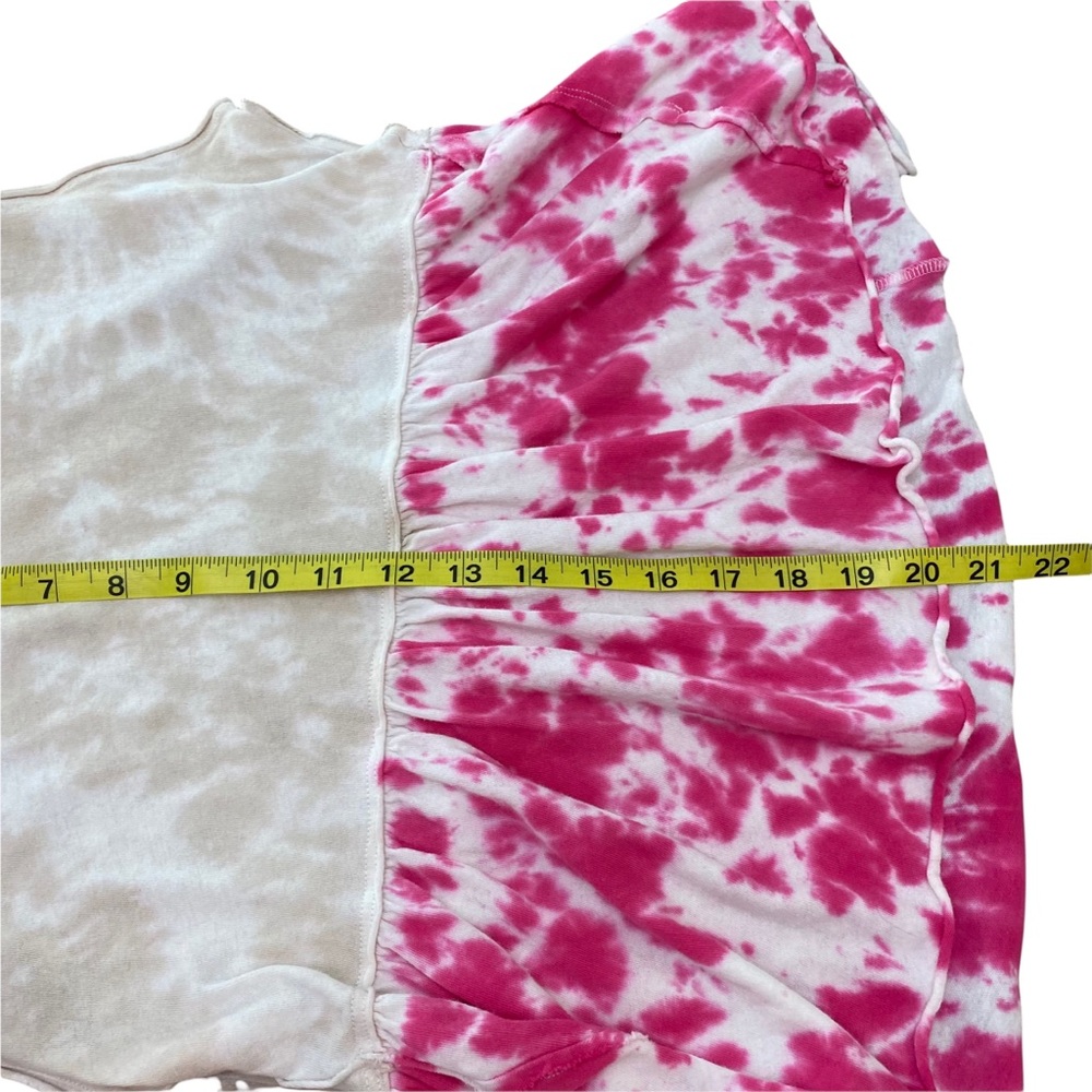 FREE PEOPLE Anytime tank top tie-dye hibiscus pink Extra Small - Picture 9 of 11
